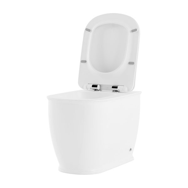 Комплект 5 в 1 Lavinia Boho Bell Pro 87060210, приставной унитаз, сиденье микролифт, бачок скрытого монтажа, крепление, клавиша смыва, диспенсер