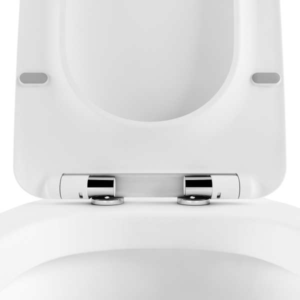 Комплект 5 в 1 Lavinia Boho Bell Pro 87551002, приставной унитаз, сиденье микролифт, бачок скрытого монтажа, крепление, клавиша смыва, диспенсер