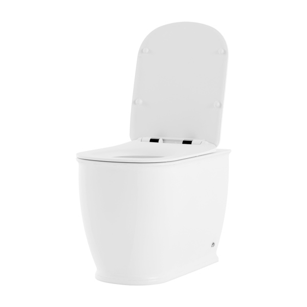 Комплект 5 в 1 Lavinia Boho Bell Pro 87551009, приставной унитаз, сиденье микролифт, бачок скрытого монтажа, крепление, клавиша смыва, диспенсер
