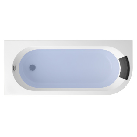 Комплект 4 в 1 Lavinia Boho Art II S2-371317PL, акриловая ванна 170x72,5 см (левый разворот), усиленные металлические ножки с монтажным набором, мягкий силиконовый подголовник, лицевой экран