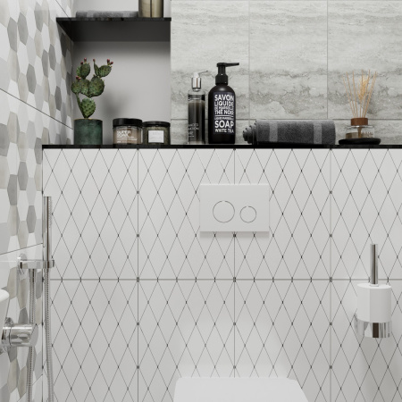 Комплект 4 в 1 инсталляции для подвесного унитаза Lavinia Boho Relfix 77020023 (с белой стеклянной клавишей смыва, звукоизоляцией и крепежом)