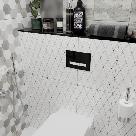 Комплект 2 в 1 Lavinia Boho Relfix 77030043,  бачок скрытого монтажа, клавиша смыва