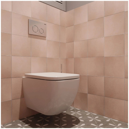 Комплект 6 в 1 Lavinia Boho One Compacto 77050150, премиум с пластиковой серебристой клавишей, удлиненным крепежом, инсталляцией и унитазом