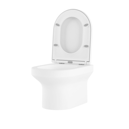 Комплект 6 в 1 Lavinia Boho Grance Hill Rimless 87561027, премиум с каменной черно-серой клавишей, инсталляцией и унитазом