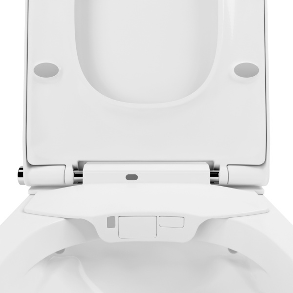 Умный комплект 7 в 1 Lavinia Boho Smart V-Clean 87561122, безободковый унитаз, электронная крышка-биде, пульт ДУ, инсталляция, крепление, клавиша смыва, шумоизоляция, диспенсер