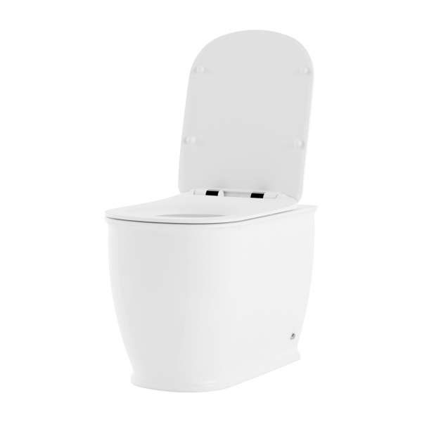Комплект 5 в 1 Lavinia Boho Bell Pro 87060216, приставной унитаз, сиденье микролифт, бачок скрытого монтажа, крепление, клавиша смыва, диспенсер