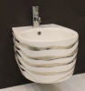 Биде подвесное Ceramica Ala Wave  23BDSM/decor 90/Platin