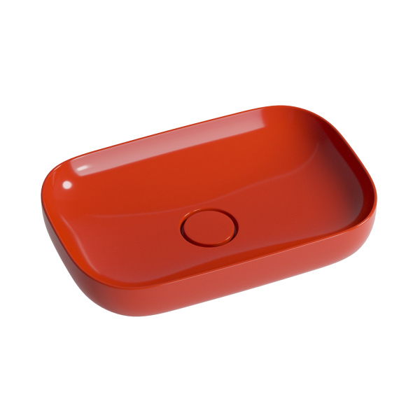 Набор 2 в 1 Wellsee Croquis 150309001, накладные раковины 2 шт, 60 см, красный