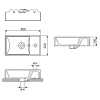 Набор 2 в 1 Wellsee WC Area 151801001, подвесные/накладные раковины 2 шт, 40 см