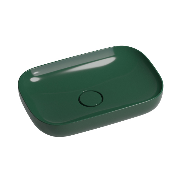 Накладная раковина Wellsee Croquis 150305000 60 см темно-зеленый