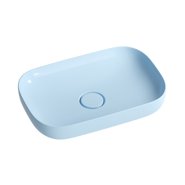 Накладная раковина Wellsee Croquis 150307000, 60 см голубой