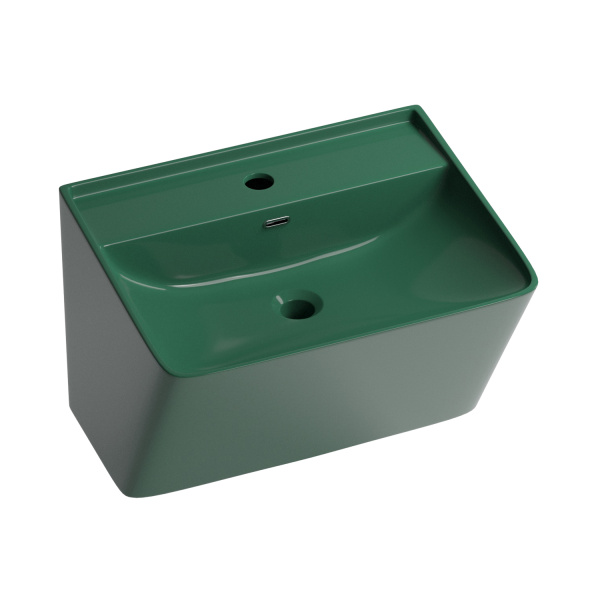 Подвесная раковина Wellsee FR.Euphoria 150103000, 51 см, темно-зеленый