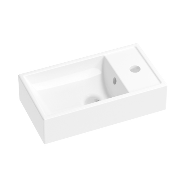 Подвесная/накладная раковина Wellsee WC Area 151801000 40 см