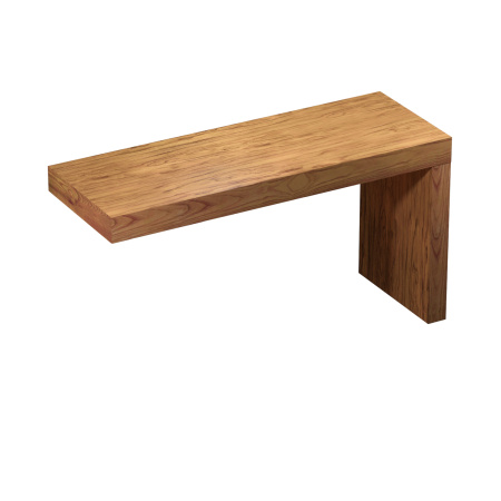 Набор 2 в 1 Wellsee Genuine Tree 162011001, столешница под раковину (120 х 50 см), опора для столешницы, светлый дуб Оксфорд