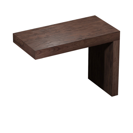 Набор 2 в 1 Wellsee Genuine Tree 162013001, столешница под раковину (80 х 50 см), опора для столешницы, темный дуб Гварнери