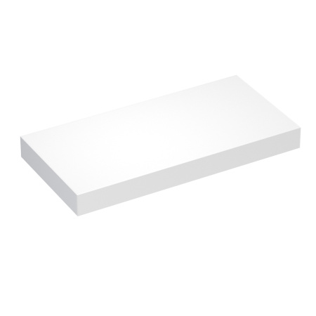 Набор 2 в 1 Wellsee Genuine Tree 162017003, столешница под раковину (80 х 50 см, матовый белый), полотенцедержатель (полированная нержавеющая сталь)