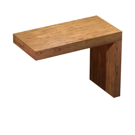 Набор 2 в 1 Wellsee Genuine Tree 162010001, столешница под раковину (100 х 50 см), опора для столешницы, светлый дуб Оксфорд