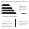 Набор 3 в 1 Wellsee Genuine Tree 162023002, столешница под раковину 1 шт (120 х 50 см), опора для столешницы 2 шт, матовый черный