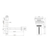 Набор 2 в 1 Сифон для раковины + донный клапан Wellsee Drainage System 182114003