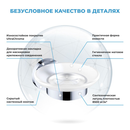 Мыльница с держателем Wellsee Finishing Touch 182501000 Мыльница с держателем Wellsee Finishing Touch 182501000