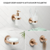 Дозатор для жидкого мыла с держателем Wellsee Finishing Touch 182514000, розовое золото Дозатор для жидкого мыла с держателем Wellsee Finishing Touch 182514000, розовое золото