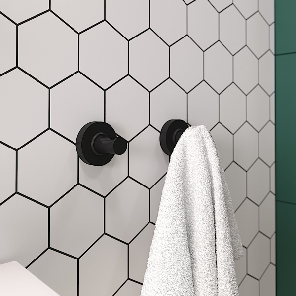 Крючок для полотенца/халата Wellsee Finishing Touch 182517000, черный