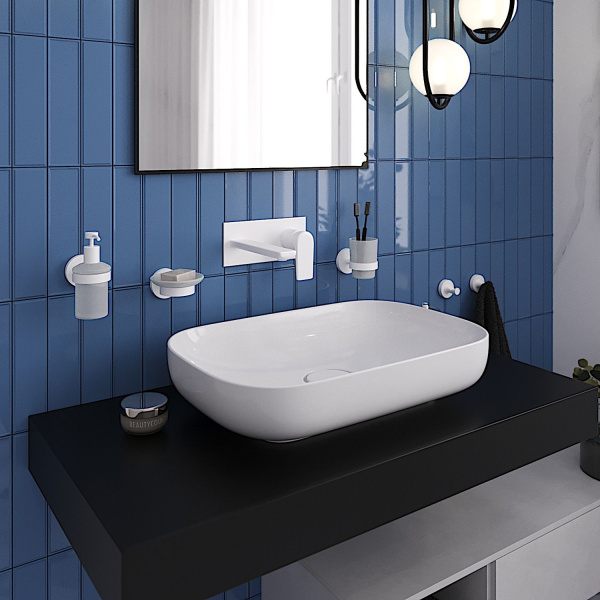 Мыльница с держателем Wellsee Finishing Touch 182505000, белый