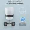 Стакан для зубных щеток с держателем Wellsee Finishing Touch 182507000, черный