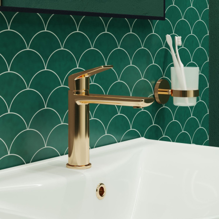 Смеситель для раковины Wellsee ICON! for life 182303000, золотой