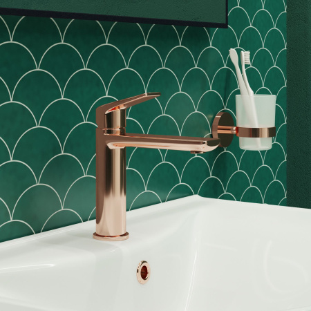 Смеситель для раковины Wellsee ICON! for life 182304000, розовое золото