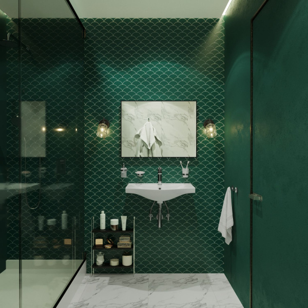 Влагостойкое зеркало Wellsee 7 Rays' Spectrum 172200530, 65 х 50 см