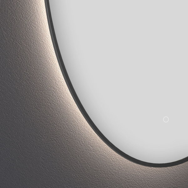 Влагостойкое зеркало с подсветкой для ванной комнаты Wellsee 7 Rays' Spectrum 172200130, диаметр 70 см