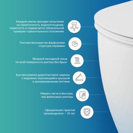 Комплект 2 в 1 Lavinia Boho Bell Pro Rimless 21010001, подвесной безободковый унитаз, быстросъемное сиденье микролифт из прочного дюропласта, шумоизоляция