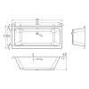 Комплект 3 в 1 Lavinia Boho Pure S1-3710008P, акриловая ванна 180x80 см, усиленный металлический каркас с монтажным набором, мягкий силиконовый подголовник Комплект 3 в 1 Lavinia Boho Pure S1-3710008P, акриловая ванна 180x80 см, усиленный металлический каркас с монтажным набором, мягкий силиконовый подголовник