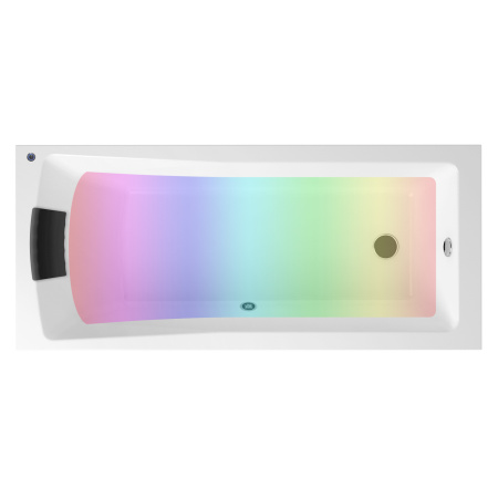 Комплект 5 в 1 Lavinia Boho One S4-3701006P, акриловая ванна 160x70 см, каркас с монтажным набором, подголовник, лицевой экран, хромотерапия