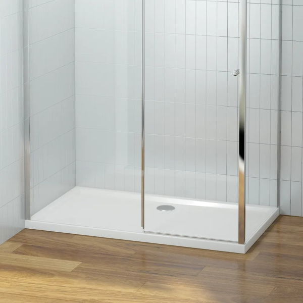 Комплект прямоугольного душевого поддона с сифоном Lavinia Boho One 3701510S, 100 х 80 см