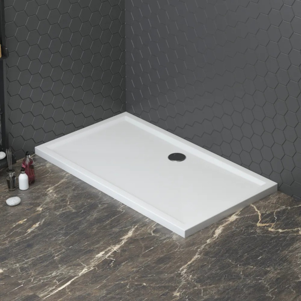 Комплект прямоугольного душевого поддона с сифоном Lavinia Boho One 3701812S, 120 х 90 см