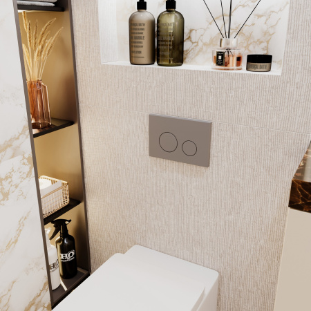 Комплект 4 в 1 инсталляции для подвесного унитаза Lavinia Boho Relfix 77010007 (с серой пластиковой клавишей смыва, звукоизоляцией и крепежом)