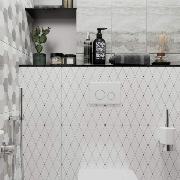 Комплект 4 в 1 инсталляции для подвесного унитаза Lavinia Boho Relfix 77020023 (с белой стеклянной клавишей смыва, звукоизоляцией и крепежом)