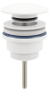 Металлический универсальный донный клапан для раковины Vimarr Drainage 5190032000, матовый белый