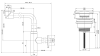 Набор 2 в 1 Vimarr Drainage 5180084503, сифон для раковины, донный клапан универсальный, розовое золото