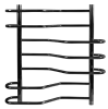 Водяной полотенцесушитель Vimarr Saturn PSBP14VMRS58B 500x800, с фитингами в комплекте, черный матовый