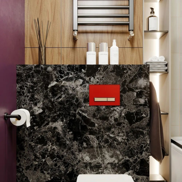 Комплект 2 в 1 Lavinia Boho Relfix 77030038, бачок скрытого монтажа, клавиша смыва