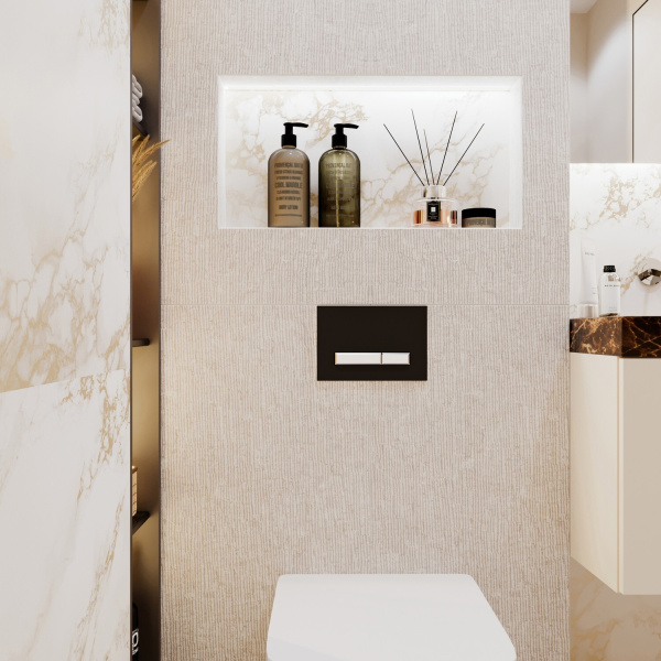 Комплект  2 в 1 Lavinia Boho Relfix 77030040, бачок скрытого монтажа, клавиша смыва