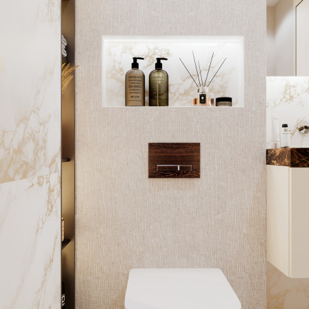 Комплект 3 в 1 Lavinia Boho Relfix 77030066, бачок скрытого монтажа, клавиша смыва, крепление, дозатор