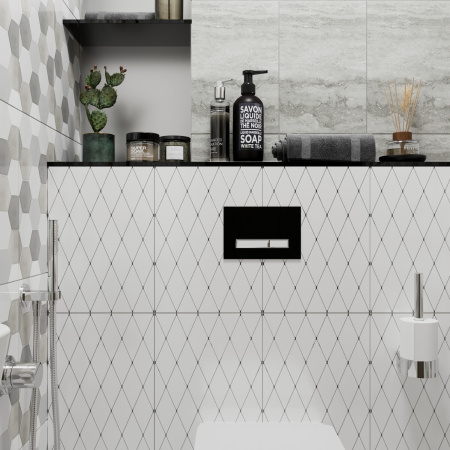 Комплект 3 в 1 Lavinia Boho Relfix 77030072, бачок скрытого монтажа, клавиша смыва, крепление, дозатор