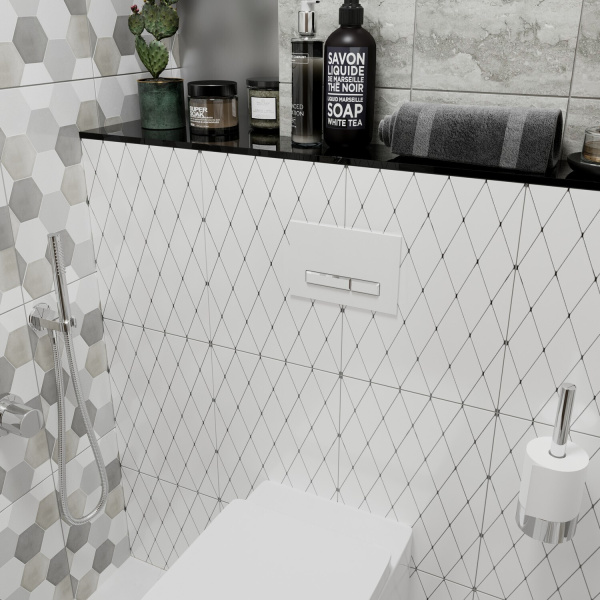 Комплект 5 в 1 Lavinia Boho Relfix 77020050, инсталляция, крепление, клавиша смыва, шумоизоляция, диспенсер