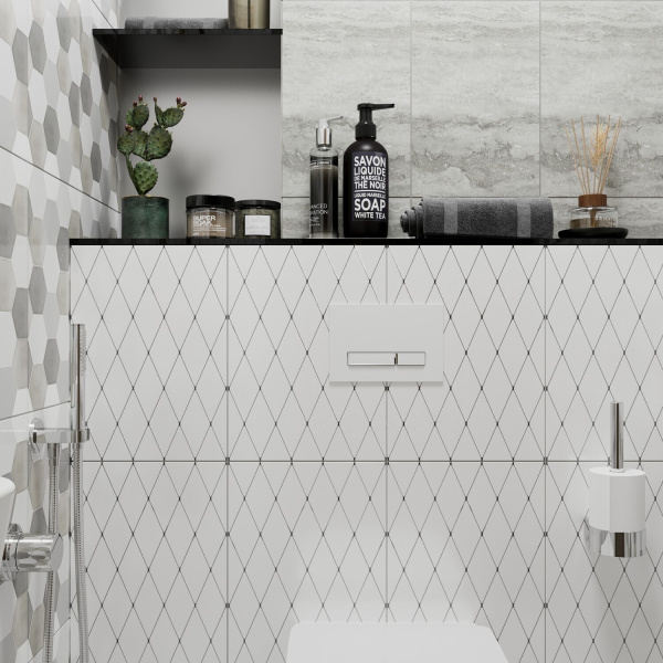 Комплект 5 в 1 Lavinia Boho Relfix 77020050, инсталляция, крепление, клавиша смыва, шумоизоляция, диспенсер