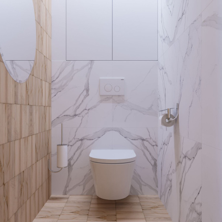 Комплект 6 в 1 Lavinia Boho Biore Compacto Rimless 77040085, премиум с пластиковой белой клавишей, инсталляцией и унитазом