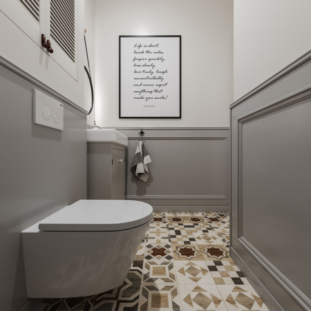 Комплект 6 в 1 Lavinia Boho Biore Compacto Rimless 77040093, премиум со стеклянной белой клавишей, инсталляцией и унитазом